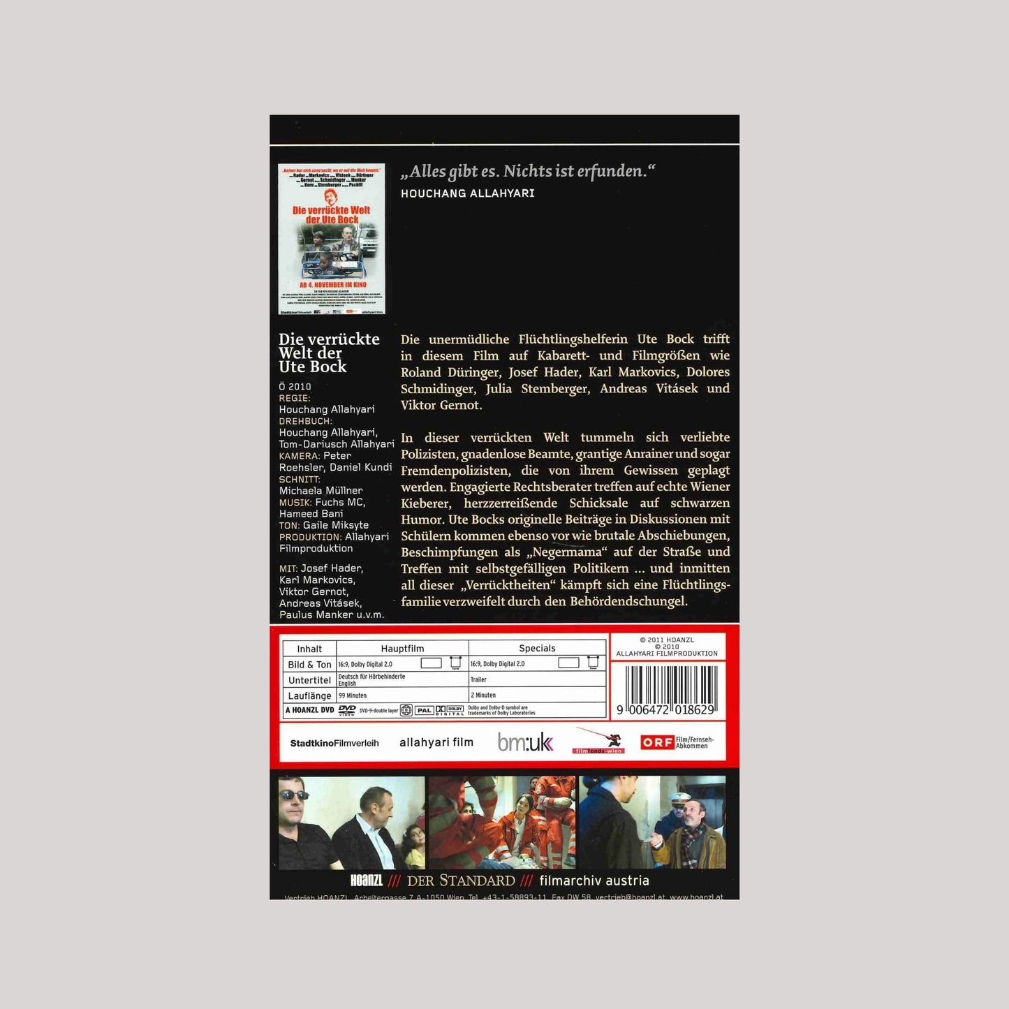 Die verrückte Welt der Ute Bock DVD