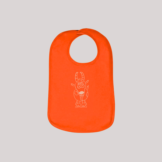 Babylätzchen "Frecher Bock" Orange