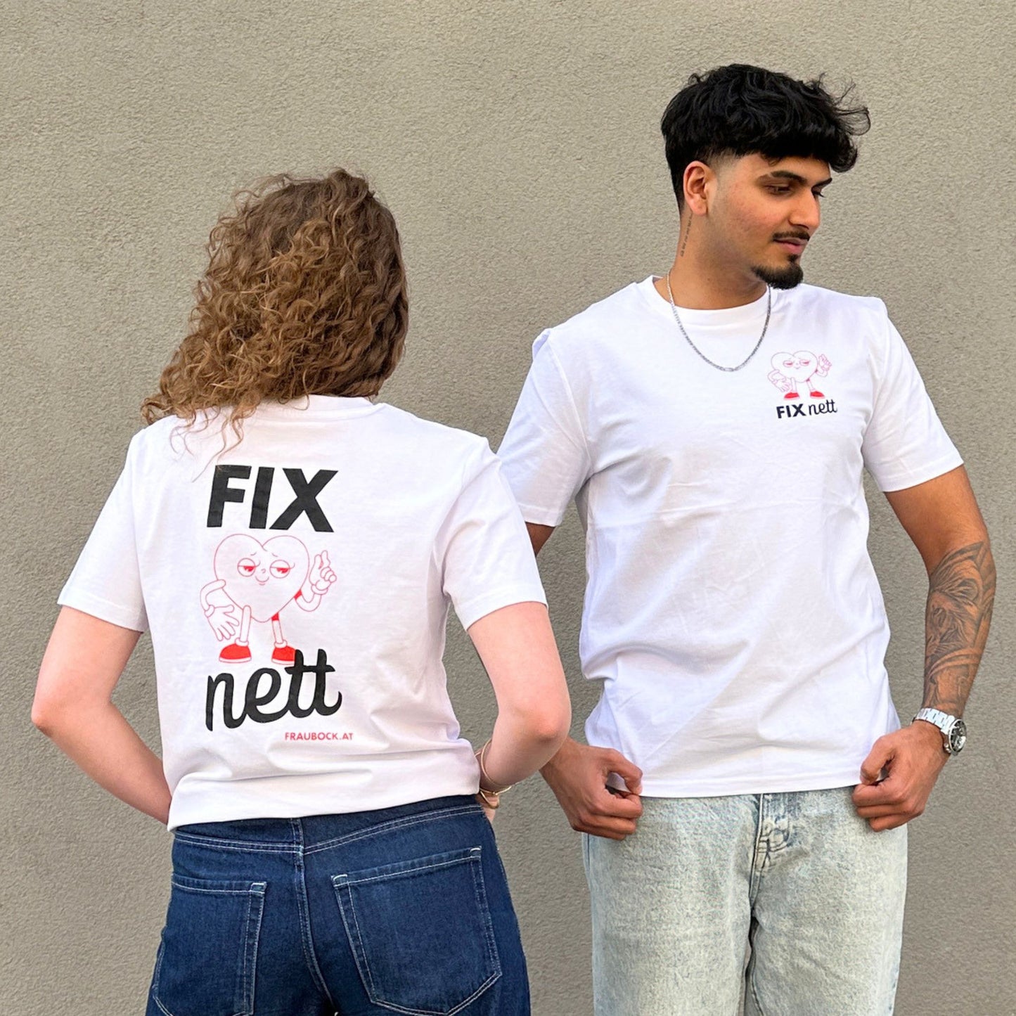 Unisex-Shirt "fix nett"