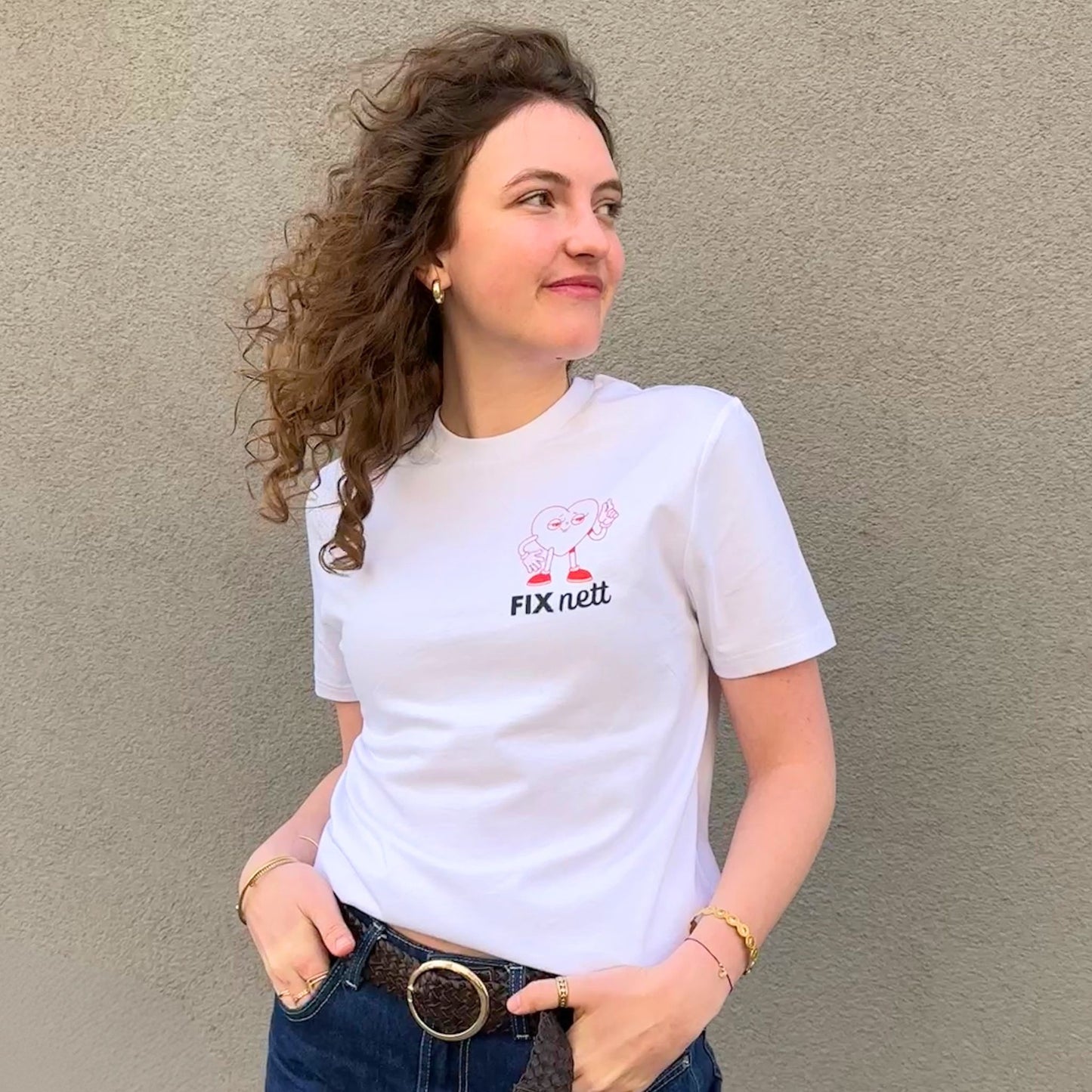 Unisex-Shirt "fix nett"