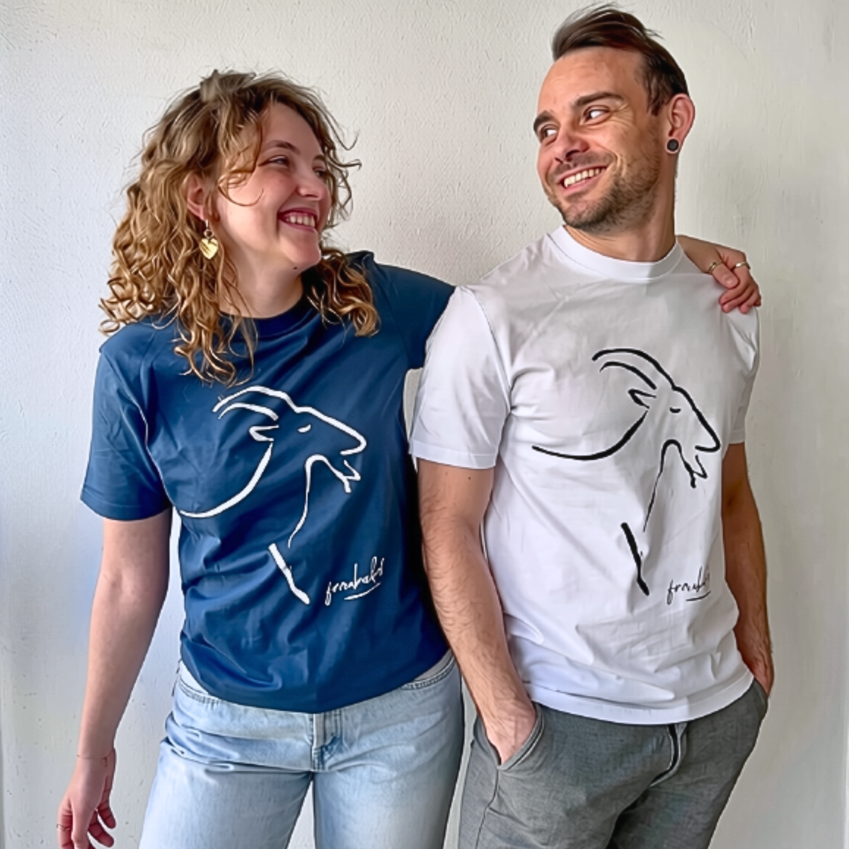 Unisex-Shirt "Bockasso" - petrol