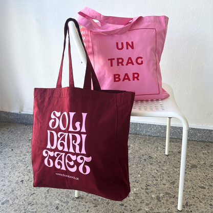 Tasche "Solidarität" - Burgundy Shopper