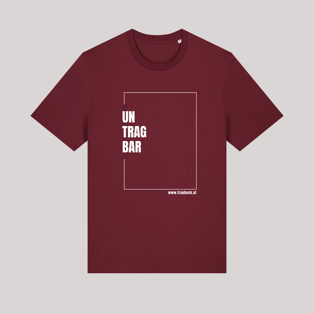 Unisex-Shirt "untragbar" - dunkelrot