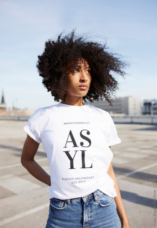 Shirt ASYL weiß Unisex